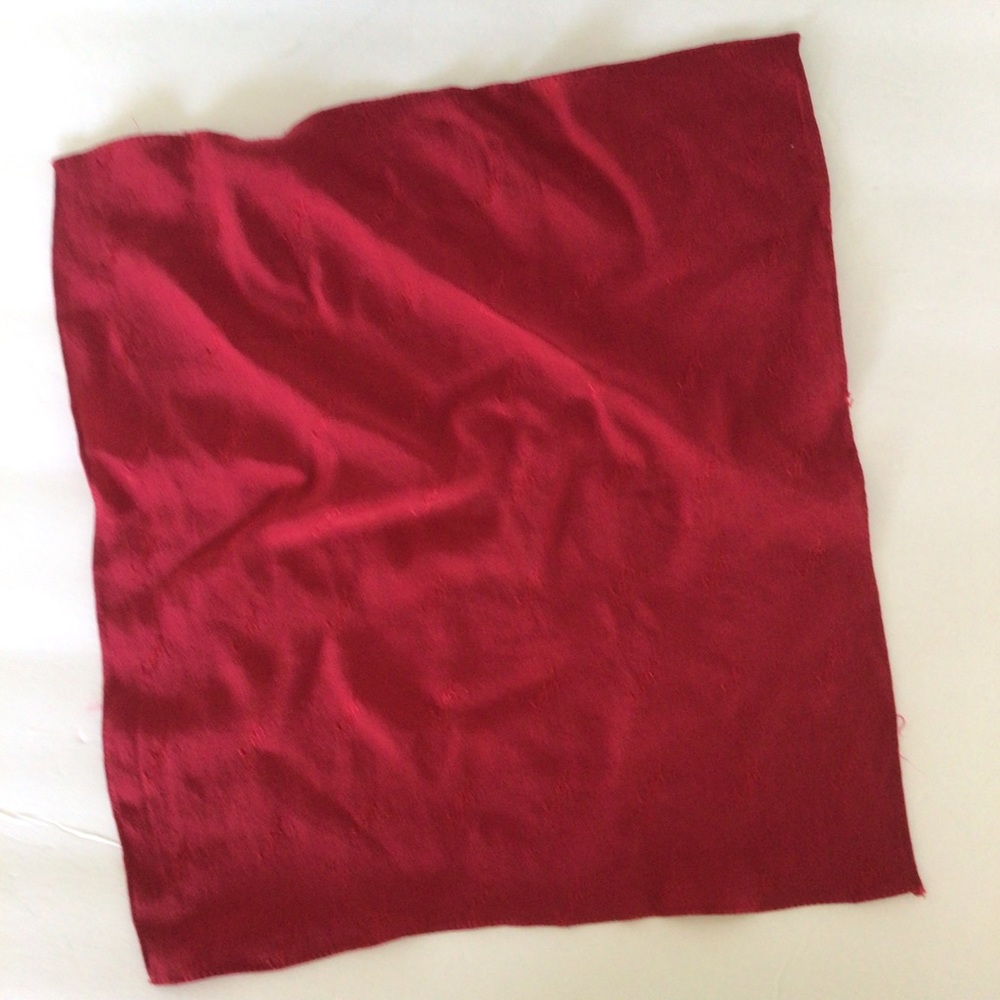VINTAGE YVES SAINT LAURENT  SILK POCKET SQUARE